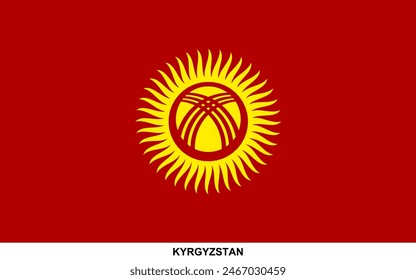 Flag of KYRGYZSTAN, KYRGYZSTAN national flag