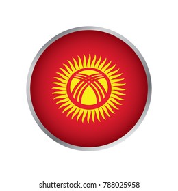 Flag of Kyrgyzstan (Round icon)