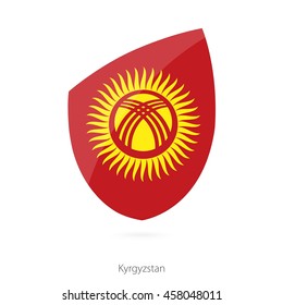 Flag of Kyrgyzstan. Vector Illustration.