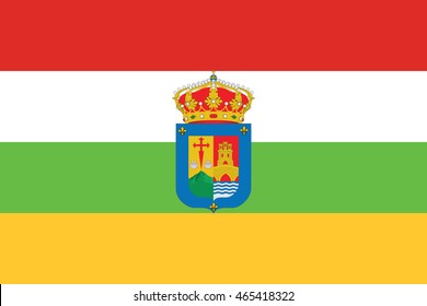 Flag of La Rioja autonomous communities of Spain. Vector illustration.