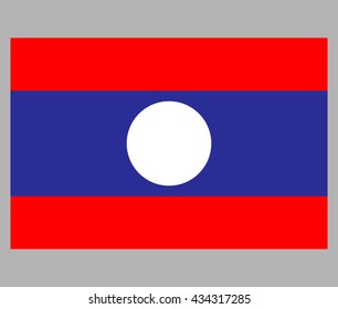 The flag of Laos
