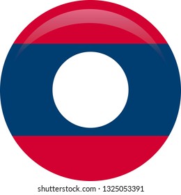 Flag of Laos. Accurate dimensions, element proportions and colors.