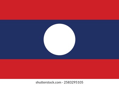 Flag of Laos logo vector