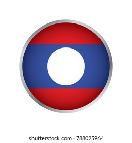 Flag of Laos (Round icon)