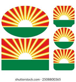 Flag Of Lara State Vector Illustration
