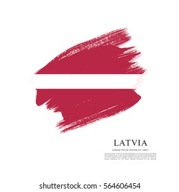 Flag of Latvia, brush stroke background