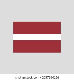 Flag of Latvia color line element. Vector element for web page, mobile app, promo.  UI UX GUI design element. 