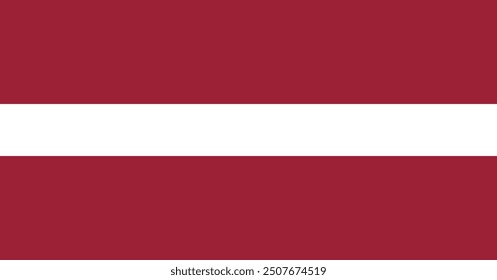 Bandera de Letonia diseño e ilustración de Vector de país, Bandera nacional de Letonia