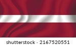 Flag of Latvia. Latvian national symbol in official colors. Template icon. Abstract vector background.