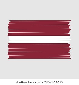 Flag of Latvia national country symbol Vector illustration