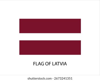 BANDEIRA DA LETÓNIA VETOR, ILUSTRAÇÃO FUNDO BRANCO TIPOGRAFIA