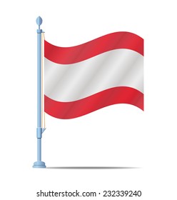 Flag of Lebanon vector illustration