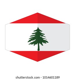 flag of Lebanon,vector illustration of Lebanon flag, official colors and proportion correctly. National Flag of Lebanon, A Flag Illustration within a Sign of the country of Lebanon.