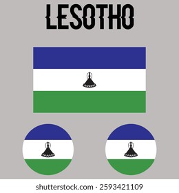flag of Lesotho, official state symbol