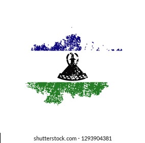 Flag Lesotho of the old state