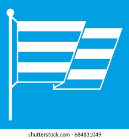 Flag LGBT icon white
