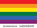 Flag LGBT pride community, Gay culture symbol, Homosexual pride. Rainbow flag sexual identity. Vector illustration