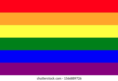 Flag, Lgbt, Rainbow Icon. Vector Illustration, Flat Design.