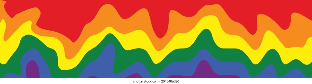 Flag LGBT squared icon, badge or button. Template design, vector illustration. Love wins. LGBT symbol in rainbow colors. Gay pride textile background.