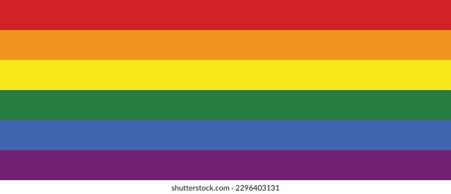 Flag LGBT squared icon, badge or button. Template design, vector illustration. Love wins. LGBT symbol in rainbow colors. Gay pride textile background.