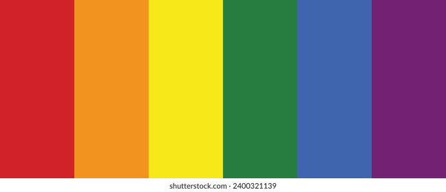 Flag LGBT squared icon, badge or button. Template design, vector illustration. Love wins. LGBT symbol in rainbow colors. Gay pride textile background.