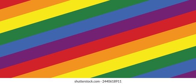 Flag LGBT squared icon, badge or button. Template design, vector illustration. Love wins. LGBT symbol in rainbow colors. Gay pride textile background.