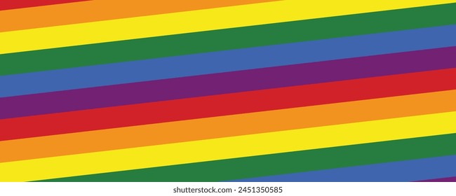 Bandera LGBT cuadrada, insignia o Botón. Diseño de Plantilla, Ilustración vectorial. El amor gana. Símbolo LGBT en colores arcoíris. Orgullo gay de fondo textil.