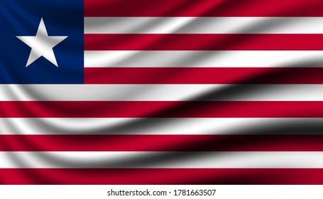 Flag of Liberia background template.
