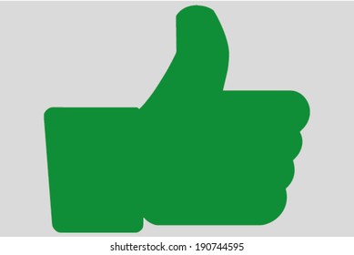 The flag of Libya in a Thumbs Up Icon