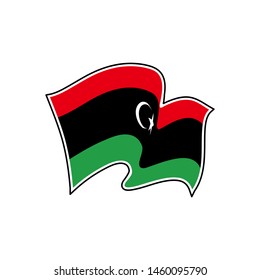 Flag of Libya. Libya vector flag. National symbol of Libya