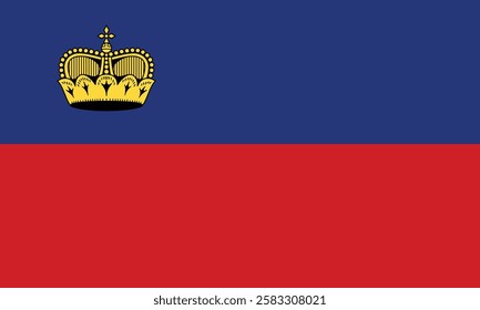 Flag of Liechtenstein logo vector
