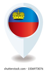 Flag of Liechtenstein, Principality of Liechtenstein. Template for award design, an official document with the flag of Liechtenstein. Bright, colorful vector illustration for graphic and web design.