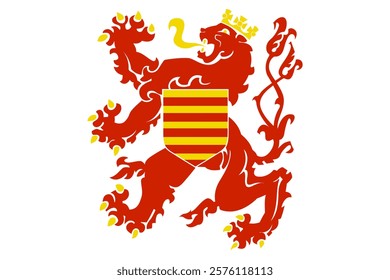 Flag of Limburg (Kingdom of Belgium, Flanders Region)