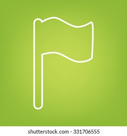 flag line icon 
