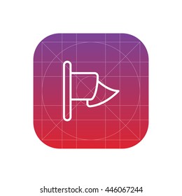 flag line icon