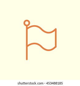 flag line icon