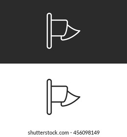 flag line icon