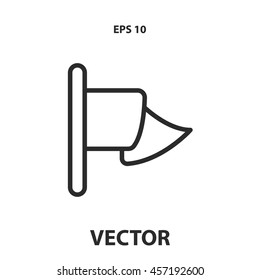 flag line icon