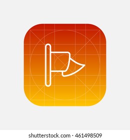 flag line icon