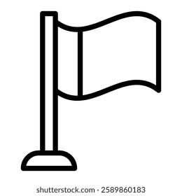 Flag Line Icon Design For Personal And Commercial Use