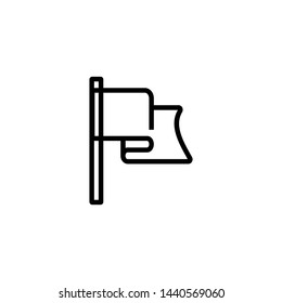 Flag line icon. Flag, goal, direction. Success concept. Vector illustration can be used for topics like business, personal development, career growth
