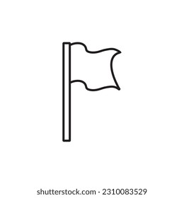 Flag line icon, logo vector