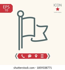 icono de línea de indicador, ilustración del vector de contorno.
