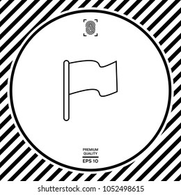Flag linear icon