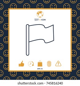 Flag linear icon