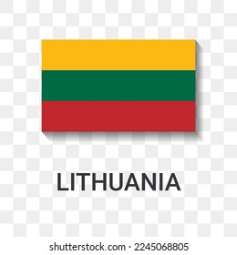 Ilustración del vector de iconos de Lituania