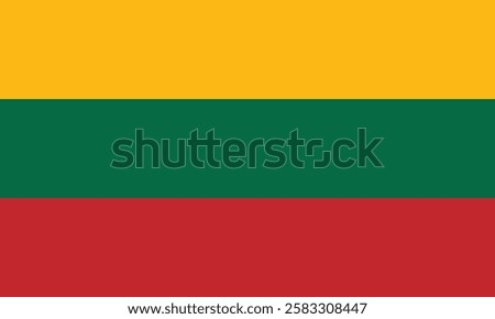 Flag of Lithuania logo vector