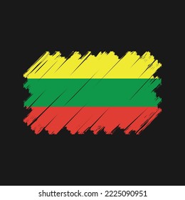 Flag of Lithuania vector illustration