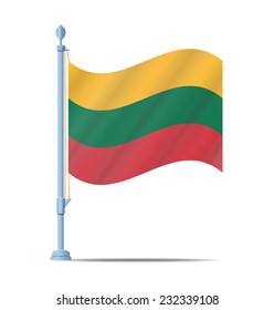 Flag of Lithuania vector illustration