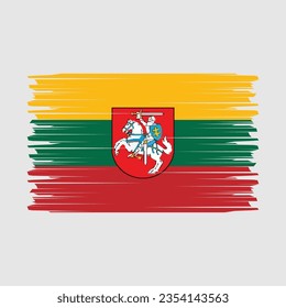 Flag of Lithuania vector illustration